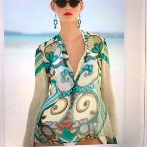 Anthropologie sheer beautifully made sheer blouse size S